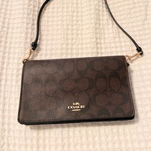 Coach Signature Brown Crossbody Bag
